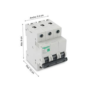 Interruptor termomagnético Easy 9 MCB 3x10A
