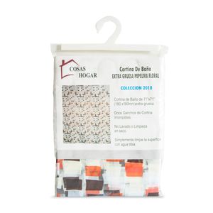Cortina de Baño con Aros Intima 180x180cm Pepelma Terra
