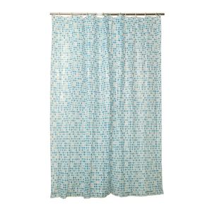 Cortina de Baño con Aros Intima 180x180cm Pepelma Azul