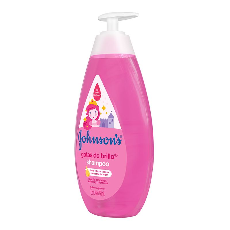 Shampoo Johnsons Gotas de Brillo con Aceite de Argán 750ml Real Plaza