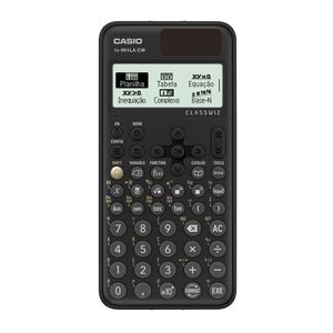 Calculadora científica Casio FX-991LACW 540 funciones, funciona a pilas y energía solar, negro