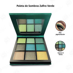 Paleta de Sombras Zafiro Verde
