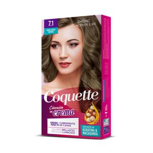 Coquette Tinte 7.1 Rubio Cenizo Natural Pack 1 aplicacion