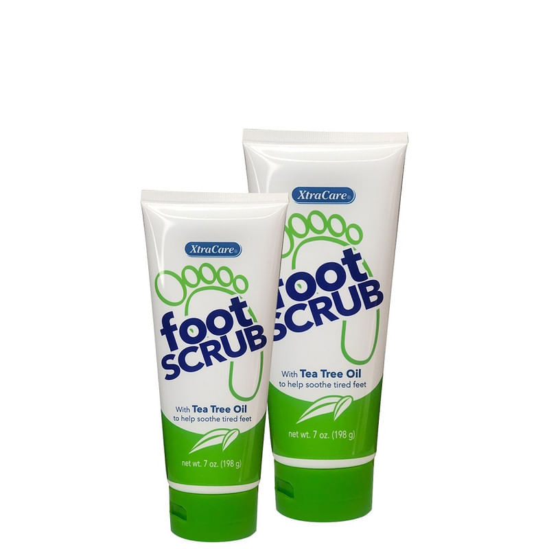 XTRACARE FOOT SCRUB WHIT TEA TREE OIL 7oz/198g