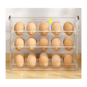 Organizador De Huevos 30 Unidades 3 Niveles Transparente