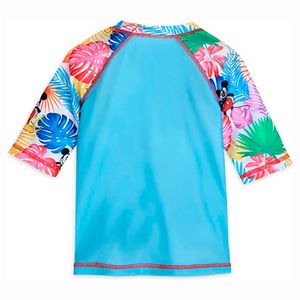 Polo Rash Guard Disney Store Mickey Mouse Hawaiano