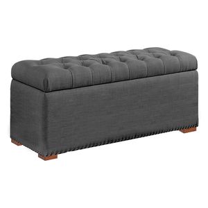 Baul Diana Mavisac Estandar Color Gris - Tela