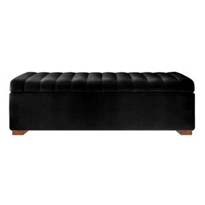 Baul Lirio Mavisac Plaza Y Media Color Negro - Ultra Cuero