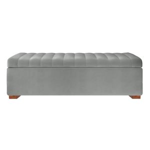 Baul Lirio Mavisac Plaza Y Media Color Plata - Ultra Cuero