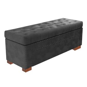 Baul Rindo Mavisac Plaza Y Media Color Plomo - Ultra Cuero