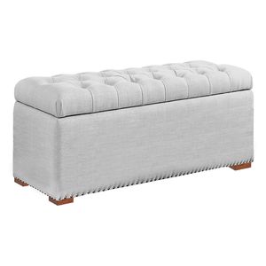 Baul Diana Mavisac Plaza Y Media Color Plata - Tela