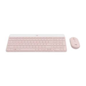 Teclado Logitech + Mouse MK470 Wireless Slim Usb Rose 920-011312