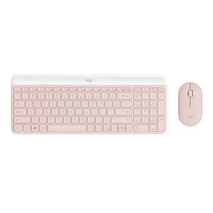 Teclado Logitech + Mouse MK470 Wireless Slim Usb Rose 920-011312