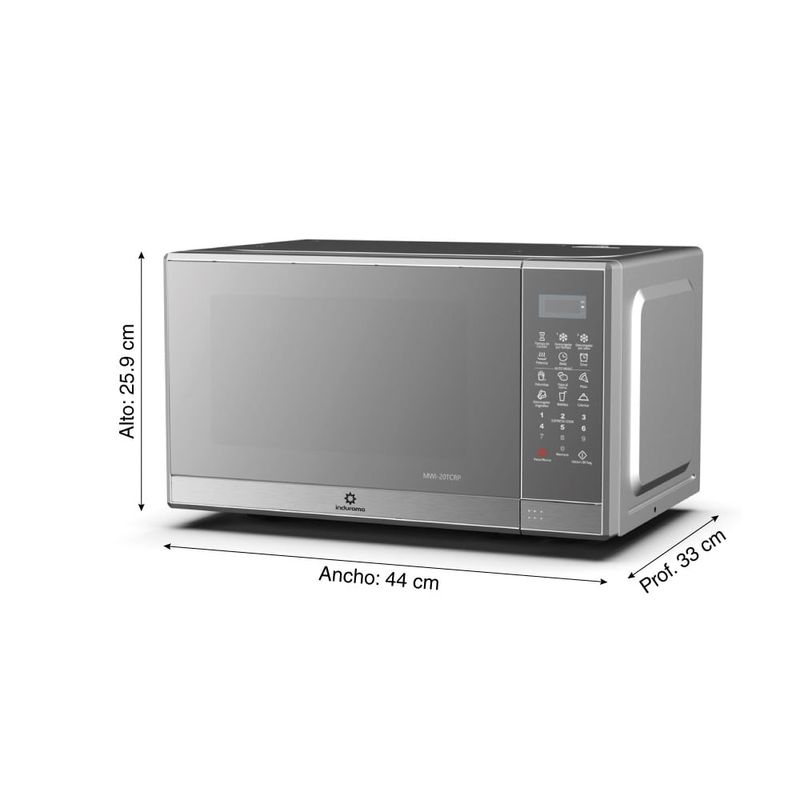 Horno Microondas Indurama Mwi-20tcrp 20 Litros Croma - Real Plaza