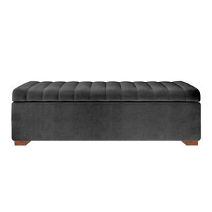 Baul Lirio Mavisac Dos Plazas Color Negro - Tela