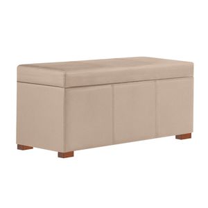 Baul Baxton Mavisac Plaza King Color Beige - Tela