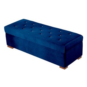 Baul Eliza Mavisac Estandar Color Azul Noche - Tela