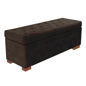 Baul Rindo Mavisac Plaza Y Media Color Chocolate - Tela