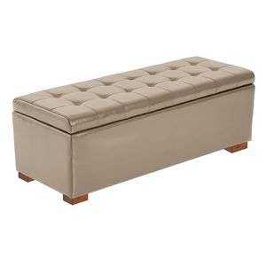 Baul Couster Mavisac Plaza Queen Color Beige - Tela