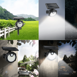 Reflector Spot Light Estaca Recargable con Energía Solar Luz Blanca