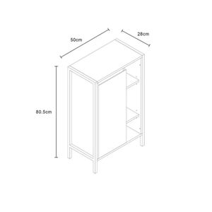 Mueble Organizador de Baño Carmen 50cm