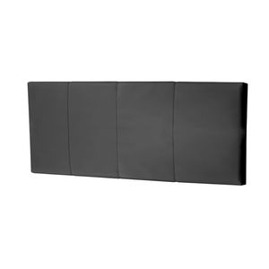 Cabecera Luap De Ambar Mavisac Plaza King Color Gris - Tela