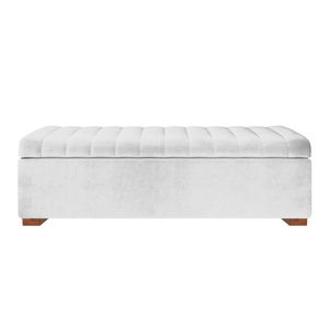 Baul Lirio Mavisac Plaza Queen Color Plata - Tela