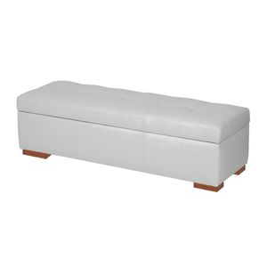 Baul Ardeco Mavisac Plaza Y Media Color Blanco - Ultra Cuero