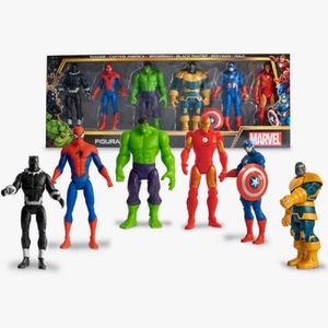 Set De Figuras Articulables Y De Jebe Avengers