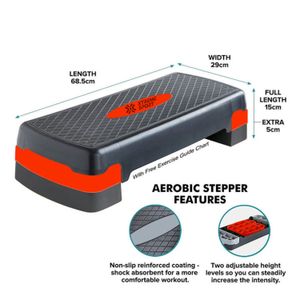 Step Aerobicos de Ejercicios 2 Alturas Gimnasio