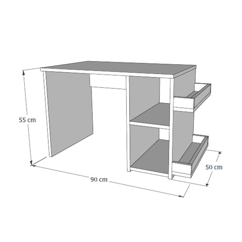 Silla Escritorio Blanca Acolchada - Muebles Robert - Envío Gratis