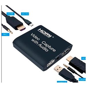 Capturadora de Video USB 3.0 HDMI Capture con Audio y Micrófono 4K