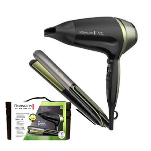 Secadora de Cabello+Alisadora Shine Therapy Remington S12A-D13A