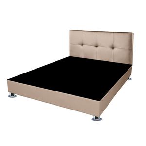 Pack de Cabecera Polipiel + Tarima Mavisac Plaza y Media Color Beige