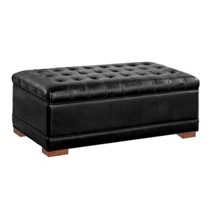 Baul Darcy Mavisac Plaza Y Media Color Plomo - Ultra Cuero