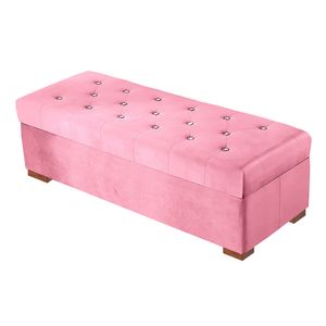 Baul Eliza Mavisac Dos Plazas Color Rosado - Tela