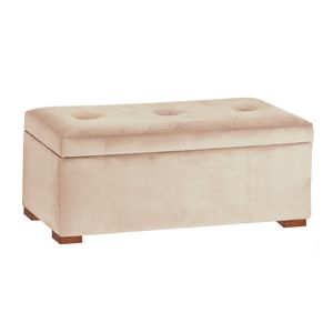 Baul Annie Mavisac Plaza Y Media Color Beige - Tela