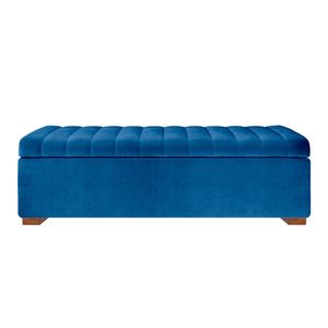 Baul Lirio Mavisac Dos Plazas Color Azul Noche - Tela