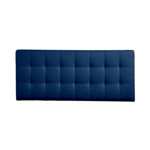 Cabecera Lily Mavisac Dos Plazas Color Azul Noche - Tela