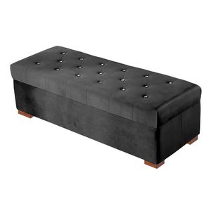 Baul Eliza Mavisac Dos Plazas Color Gris - Tela