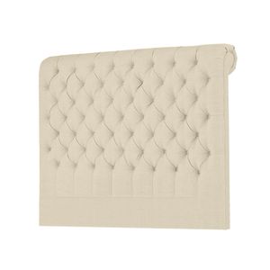 Cabecera Linen Mavisac Plaza King Color Marfil - Tela