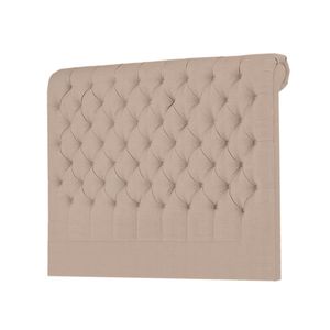 Cabecera Linen Mavisac Plaza Queen Color Beige - Tela