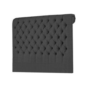 Cabecera Linen Mavisac Plaza Queen Color Gris - Tela