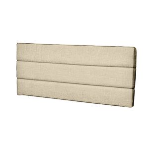 Cabecera Abraham Mavisac Plaza King Color Marfil - Ultra Cuero