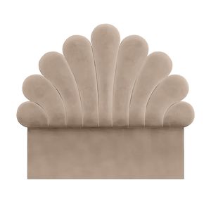 Cabecera Emily Mavisac Dos Plazas Color Beige - Tela