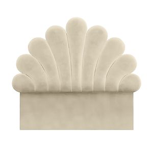 Cabecera Emily Mavisac Dos Plazas Color Marfil - Tela
