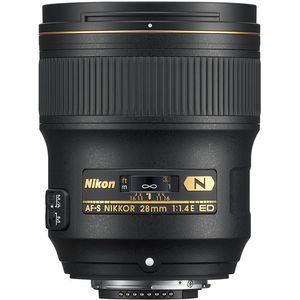 Nikon AF-S Nikkor 28 mm f/1.4e ED lente (restaurado por Nikon USA)