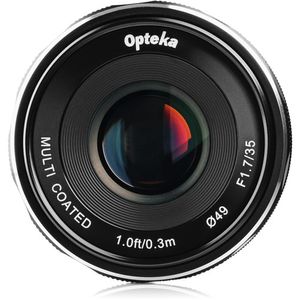 Lente Opteka 35mm f/1.7 para Micro Cuatro Tercios