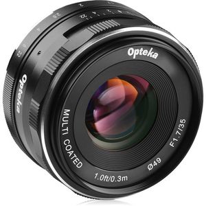 Lente Opteka 35mm f/1.7 para Micro Cuatro Tercios