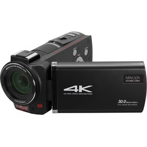 Minolta MN4K30NV UHD 4K IR Videocámara de visión nocturna (Negro)